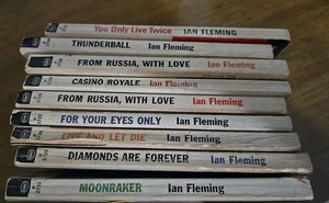 Ian Fleming Vintage JAMES BOND lot - 9 Books - Picture 1 of 10