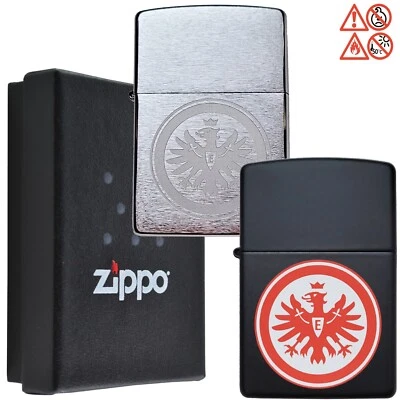 ZIPPO Eintracht Frankfurt Feuerzeug Sturmfeuerzeug Benzinfeuerzeug Lighter SGE