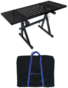 Rockville Z50 Z-Style Keyboard Stand+Travel Bag+Shelf to Turn Into DJ Table - Picture 1 of 12