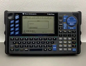 Texas Instruments TI-92 Plus Graphing Calculator w/ Cover Works Great - Picture 1 of 11