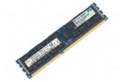 628974-081 HP DDR3 16GB 2RX4 PC3L-10600 1333MHZ RDIMM - Immagine 1 di 4