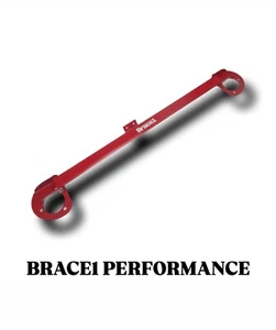BRACE1 Performance Strut Bar Front for 2008-15 Mitsubishi Lancer EVO X 10 RED - Picture 1 of 4