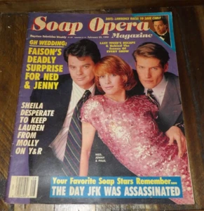 Soap Opera Magazine Feb 25, 1992-Faison's Deadly Surprise - Picture 1 of 3
