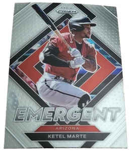 2022 Panini Prizm Baseball Card Emergent E-13 Ketel Marte Arizona Diamondbacks A - Picture 1 of 2