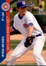 2015 South Bend Cubs Choice #21 Ryan McNeil Nipomo California CA Baseball Card