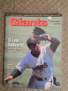 MAGAZINE / CARTE DE SCORE DES GÉANTS SAN FRANCISCO AOÛT 1993 - Photo 1/8