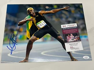 Usain Bolt hand signed 11x14 photo Jamaica Olympics Gold JSA CERT #2 - Picture 1 of 2