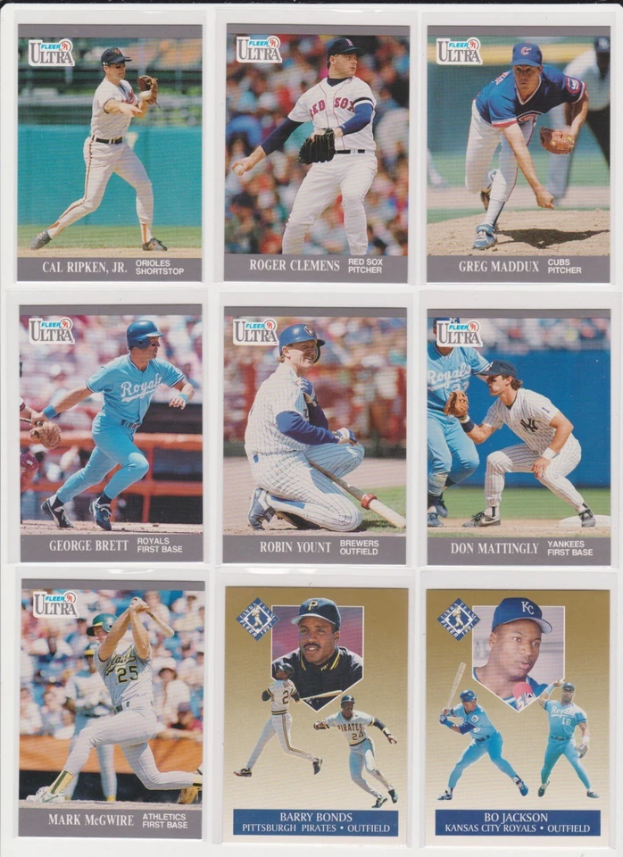 1991 Ultra Baseball you pick base stars RC rookie insert Hall Of Famers NM - Image 1 of 1