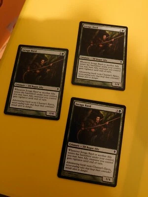 MTG Card. Joraga Bard x3 Zendikar - Image 1 of 3