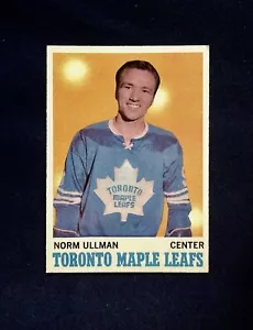 1970-1971 #110 Norm Ullman Toronto Maple Leafs EX-EX-MT VENDITA IMMOBILIARE #1 - Foto 1 di 2