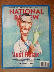 National Review Magazine Barack Obama Care July 20, 2009 "Just Relax" - Picture 1 of 2
