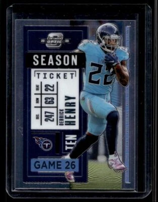 2020 Panini Contenders Optic Season Ticket Derrick Henry G10 Tennessee Titans - Image 1 of 2