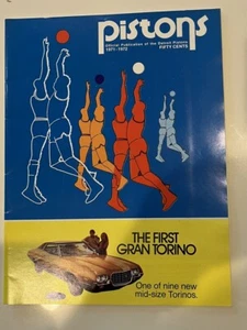 Detroit Pistons 1971-72 Programm Dave Bing + offizieller Torschützenbericht sieht aus wie neu! - Bild 1 von 5