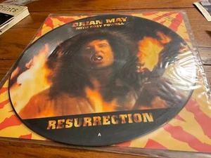 BRIAN MAY COZY POWELL 12” PICTURE DISC RESURRECTION 1993 UK PRESS MINT Queen - Picture 1 of 3