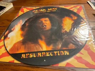 BRIAN MAY COZY POWELL 12” PICTURE DISC RESURRECTION 1993 UK PRESS MINT Queen - Image 1 of 3