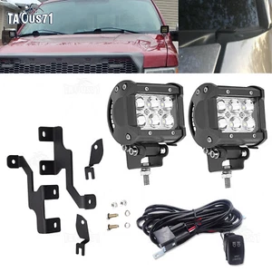 Kits de cables con soporte de capó superior de luz LED antiniebla para Ford F150 SVT Raptor 2009-14 - Imagen 1 de 7