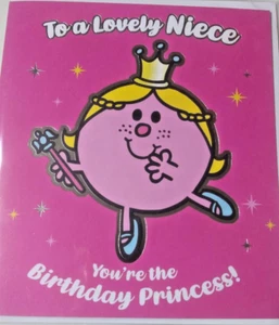 Little Miss Birthday Card - Niece Birthday Card - Mr Men - Picture 1 of 1
