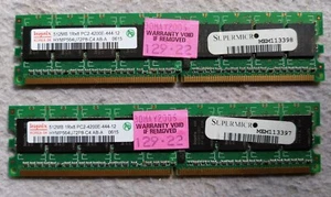 2x 512mb Ram (1Gb) HYNIX HYMP564U64P8-C4 AB-A DIMM DDR2 240-PIN PC2-4200U 533Mhz - Picture 1 of 3