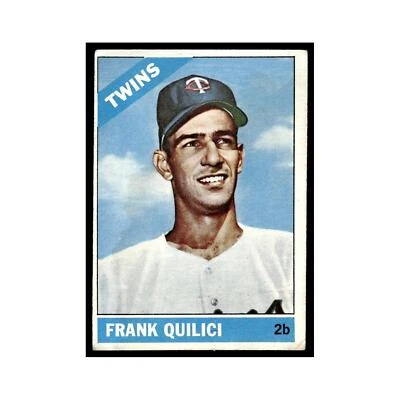 1966 Topps Baseball Card Frank Quilici Twins #207 - Image 1 of 3