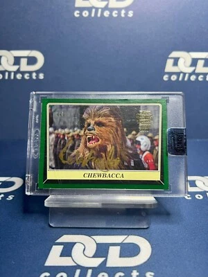 1 of 1 2018 TOPPS ARCHIVES STAR WARS PETER MAYHEW Auto CHEWBACCA 1/1 SSP - Image 1 of 2