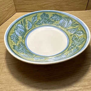 Royal China Ironstone Pumpkin USA 9” Serving Veggie Bowl Blue Green Kiln Fired - Picture 1 of 9