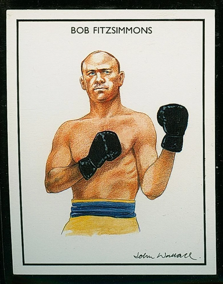 Bob Fitzsimmons - 1991 Ideal Albums Boxing Greats Card - Image 1 of 1