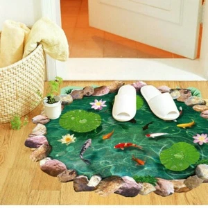 Calcomanía de piso 3D para peces sala de estar cocina baño papel tapiz decoración mural - Imagen 1 de 6
