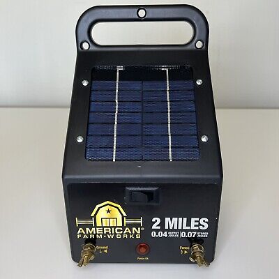 American Farm Works 2 Mile Solar Powered Electric Fence Controller Low Impedance • 69.95$