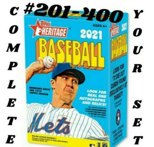 2021 Topps Heritage Baseball Cards - Complete Your Set Pick From List #201-400