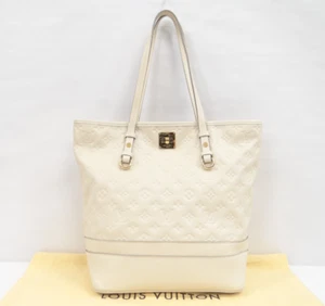 Louis Vuitton Monogram Empreinte Citadine PM Ivory Tote Bag w/o Pouch Spain - Picture 1 of 24