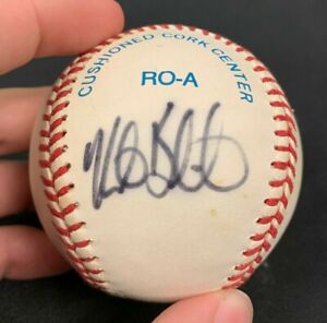 1990S Mike Bordick HAND SIGNED AUTOGRAPHED BOBBY BROWN RAWLINGS BASEBALL