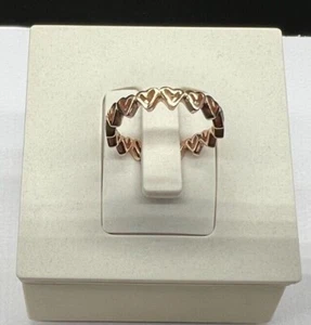 NEW Authentic Pandora Rose Freehand Hearts Ring 188696C00 *Multiple Sizes* - Picture 1 of 9