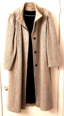 Herman Kay woman's wool overcoat size tag missing-see description for measurment - Image 1 of 2