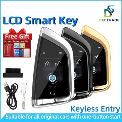 Keyless Go Universal Modified OBD LCD Screen Smart Remote Key For Mercedes Benz - Image 1 of 4
