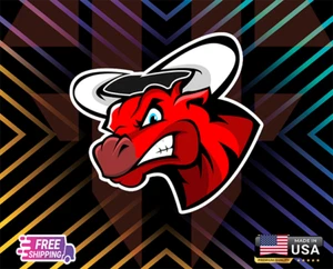 BULL TORO STICKER MAD. CAR, WINDOWN, LAPTOP,ETC LAMINATED 6YEARS+ FREE STICKER - Picture 1 of 1