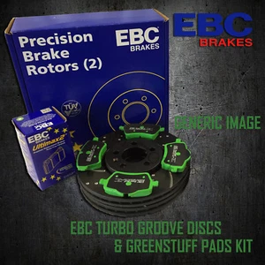 NUEVO KIT KIT DE DISCOS GD TURBO RANURA DELANTERA EBC 294mm y almohadillas greenstuff7311 - Imagen 1 de 6