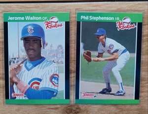 1989 DONRUSS THE ROOKIES JEROME WALTON ROOKIE RC CHICAGO CUBS + STEPHENSON 