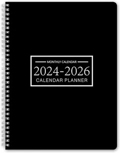 Office Planner 2024 - 2026 Weekly Monthly Academic Planner 9× 11 Time Management - Picture 1 of 7
