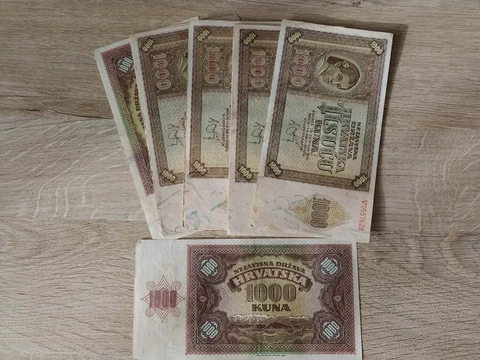 Croatia  1000 kuna 1941 Price for one banknote Cover