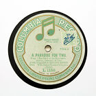 JOSE COLLINS & THORPE BATES "A Paradise For Two" 12" COLUMBIA F-1156 [78 RPM]