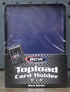 (25) Porta carte standard bordo nero 3x4" Toploader (20 pezzi Spessore) BCW - Foto 1 di 4