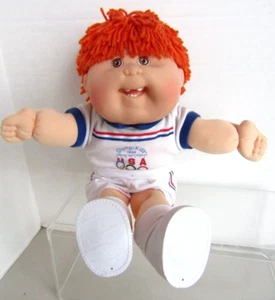 Mattel 14" Cabbage Patch Kids OLYPIKIDS 1996, Red Hair Boy, Mold #19, Teeth - Picture 1 of 6