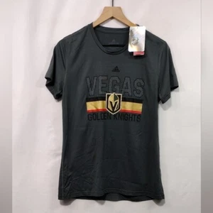 NWT Adidas Vegas Golden Knights Shirt Womens L Gray Sporty Casual Comfy - Picture 1 of 10