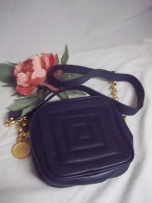 VTG Jay Herbert by SHARIF Black Quilted Glove Leather  Shoulder Bag RARE * - Image 1 of 4
