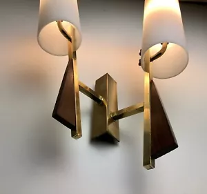 🟨 Applique Lampade da Parete Vintage Originale Anni 50s 60s Wall Lamp Original - Foto 1 di 12