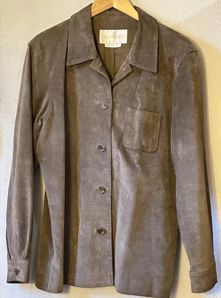 Chaqueta de Gamuza Margaret Godfrey L Tostada Heritage Clásica Camisa Occidental Pesada Foto 1 de 4
