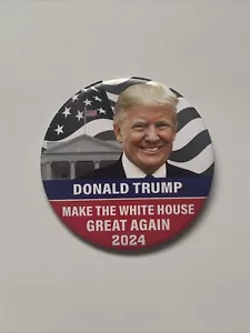 Botón de 3" reelegido presidente Donald Trump 2024 hace que la Casa Blanca vuelva a ser genial - Imagen 1 de 2
