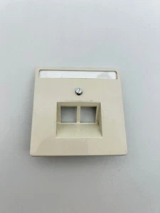 Merten Artec Fläche Design Abdeckung 2 fach UAE Netzwerrkdose Cremeweiß - Bild 1 von 2