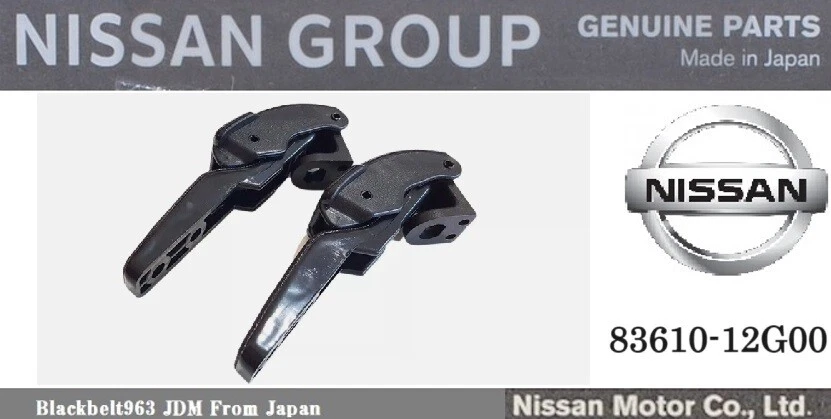 Conjunto de manija ventana lateral Nissan DATSUN D22 genuino JDM OEM 83610-12G00 Foto 1 de 1