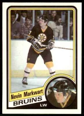 1984-85 O-Pee-Chee Nevin Markwart Rookie Boston Bruins #8 - Image 1 of 2
